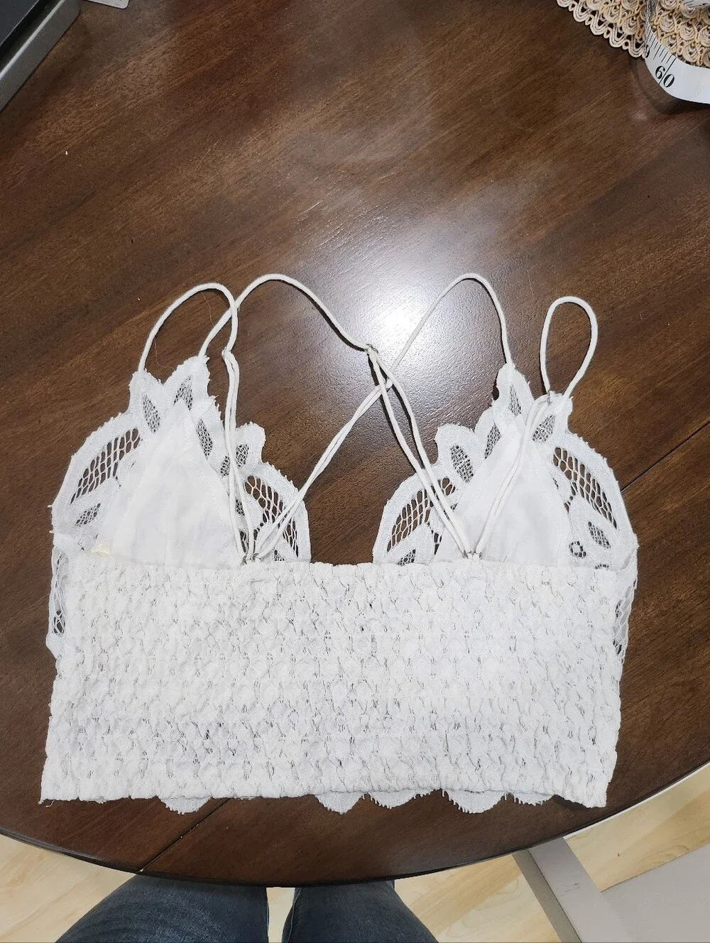 Free People Adella Bralette In White